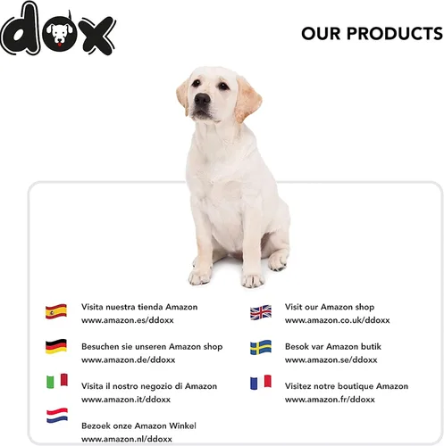 Vista 6 de DDOXX Arnés para perros para razas pequeñas, resistente, ajustable, a prueba de escapes, XS en naranja, ligero, transpirable, hebilla de seguridad