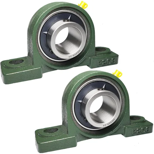 Vista 13 de Paquete de 2 UCP201-8 Rodamientos de Bloque de Almohada - Rodamientos de Bloque de Almohada Montados de 1/2" Base de Hierro Fundido Sólido