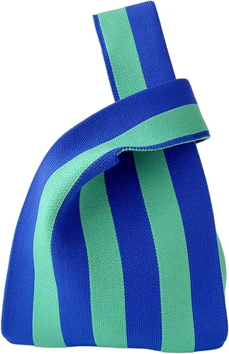 Vista 28 de Bolso pequeño con nudo de muñeca para mujer Tricolor negro.