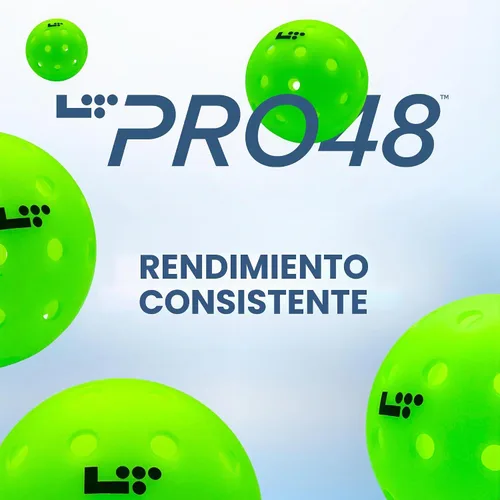 Vista 5 de LT Pro 48 Pickleball - Pelota oficial de PPA Tour con 48 agujeros y construcción duradera de 2 piezas