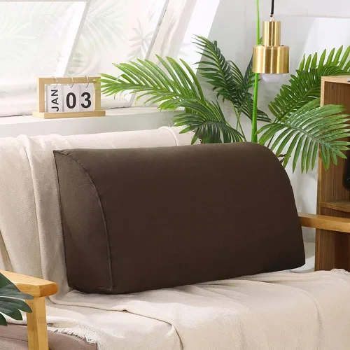 Vista 14 de YURRO Cómodo cojín de respaldo para sofá de 2/3/4 plazas, almohada larga de lectura para cabecero, almohada grande con respaldo de cabecera con Azul
