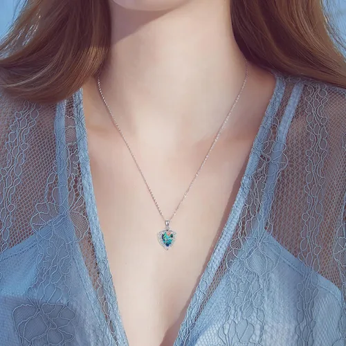 Vista 2 de Collar con medallón de árbol de la vida, collar de plata de ley que sostiene fotos, colgante de medallón del árbol de la vida para mujeres, esposa