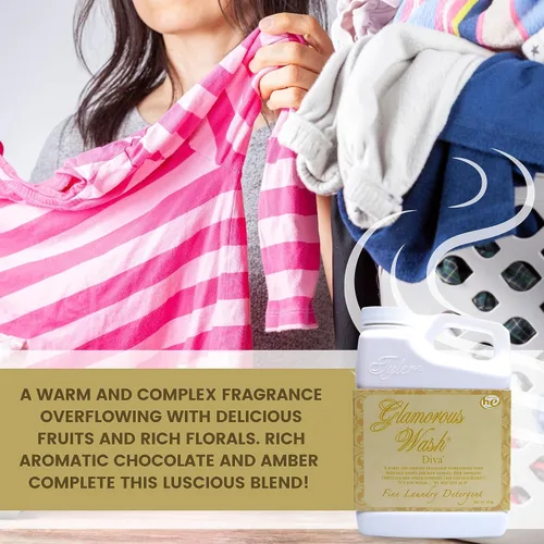 Vista 2 de Worldwide Nutrition Paquete Compatible con Tyler Glamorous Wash Diva Detergente Líquido para la Ropa - Lavable a Mano y a Máquina Detergente