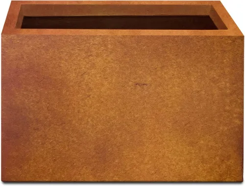 Vista 17 de Kante Macetero rectangular de hormigón de 23.2 pulgadas de largo, macetas grandes para interiores y exteriores con orificio de drenaje y tapón
