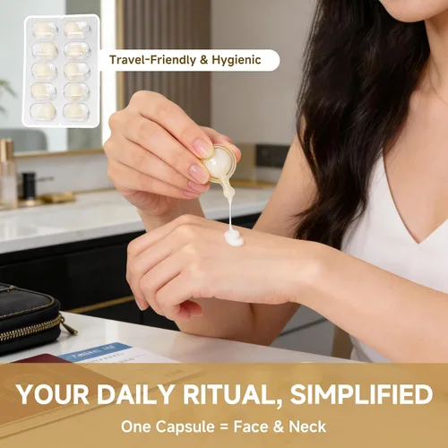 Vista 7 de Venrock Triple Collagen Peptide Cápsulas - Suero antienvejecimiento con acetil hexapéptido-8 Tratamiento reafirmante y antiarrugas para líneas