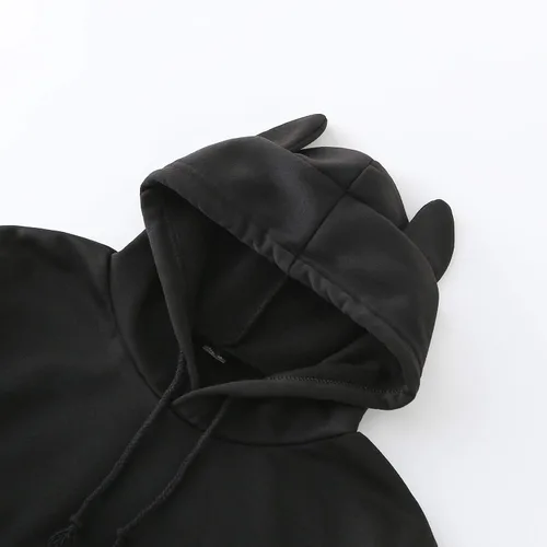 Vista 2 de Sudadera con capucha de anime Games 2021 con diseño de orejas de gato para niñas y mujeres