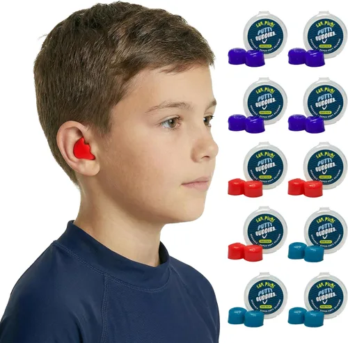 Vista 8 de Earvolution Putty Buddies Tapones para los oídos para nadar y bañarse, inventados por médicos, fabricados en Estados Unidos, tapones de silicona