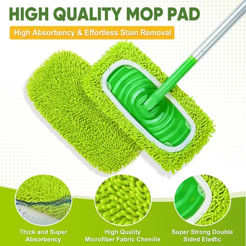Vista 3 de Paquete de 6 almohadillas reutilizables para trapeador Swiffer