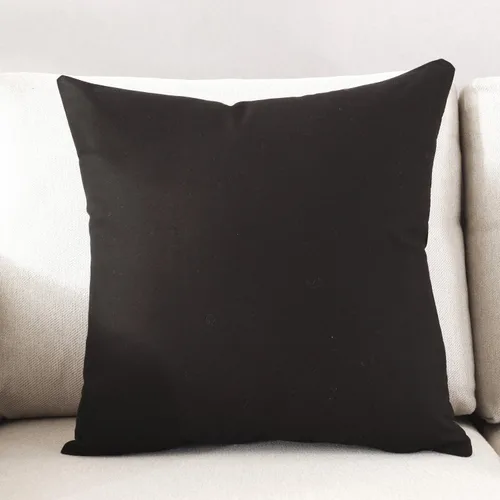 Vista 15 de TAOSON - Funda de cojín cuadrada de lona de algodón 100% sólida, decorativa, para sofá, cama, silla, decoración del hogar, solo funda, sin relleno
