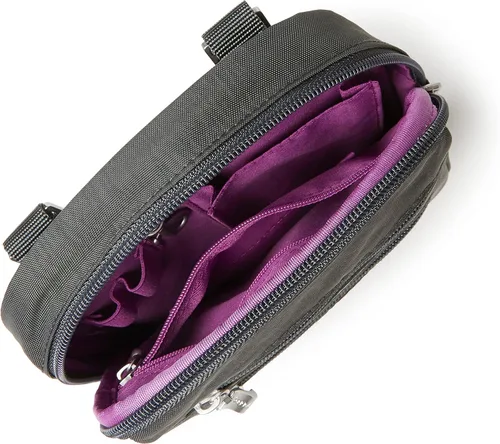 Vista 5 de Baggallini Journey bolso bandolero., Gris, talla única