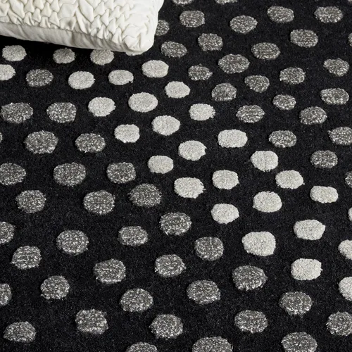 Vista 5 de SAFAVIEH Soho Collection SOH654A - Alfombra decorativa hecha a mano de lana y viscosa de 2 x 3 pies, color gris oscuro