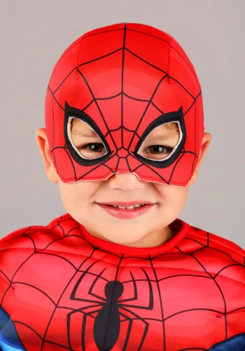 Vista 3 de Disfraz de Spider-Man Marvel para Niños Pequeños Multicolor
