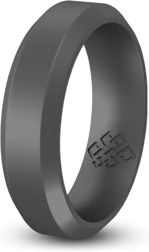 Vista 29 de Knot Theory - Anillo de boda de silicón para hombres y mujeres Anillos de goma finos de calidad superior con gran estilo, comodidad; son ideales