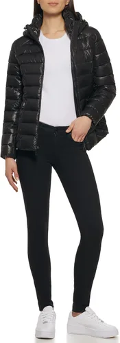 Vista 2 de GUESS Women's Mid-Weight Hooded Jacket
