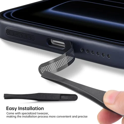 Vista 6 de 10PCS iPhone Speaker Cover Compatible with iPhone 17 Pro Max (17Max) Earpiece Speaker Mesh, iPhone 17 Pro Max Speaker Dust Cover, iPhone 17 Pro Max