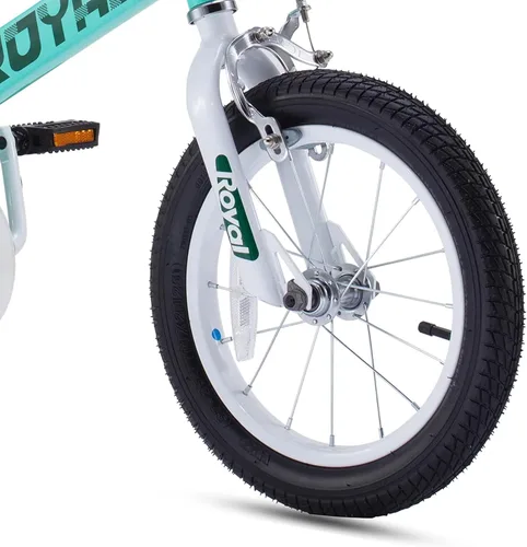 Vista 6 de Royalbaby Bicicleta Cubetube para niños de 3 a 9 años, bicicleta para niños pequeños de 12, 14, 16, 18 y 20 pulgadas, con ruedas de entrenamiento