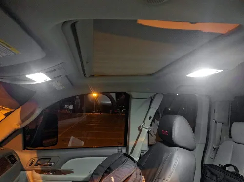 Vista 2 de Kit de luces LED para interiores para Chevy Silverado GMC Sierra 1999-2014 6000K blanco brillante mapa cúpula visera, bombillas de matrícula