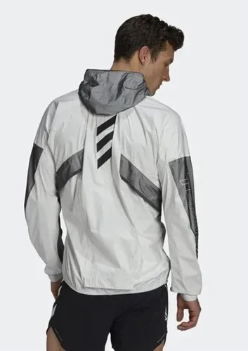 Vista 7 de adidas Terrex Agravic Pro Trail Running - Chaqueta impermeable para hombre, color blanconegro
