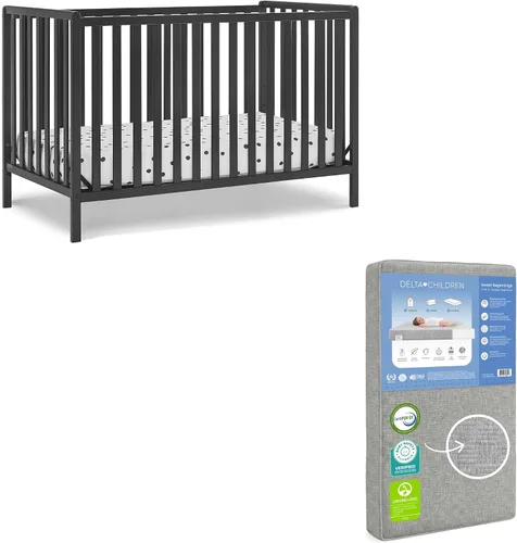 Vista 14 de Delta Children Heartland Cuna Convertible 4 en 1 - Certificado Greenguard Gold, Gris