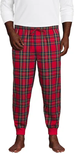 Vista 3 de Lands' End Pantalones de pijama de franela para hombre