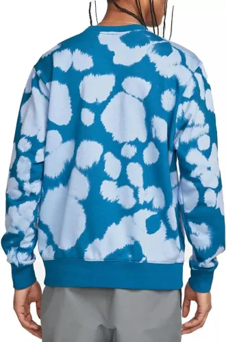 Vista 2 de Nike Sudadera deportiva deportiva Essentials+ Tie Dye Crew con capucha para hombre