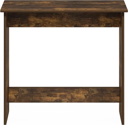Vista 6 de Furinno Simplistic - Escritorio rústico para computadora de 31 pulgadas, escritorio de oficina pequeño, escritorio rectangular de oficina en casa