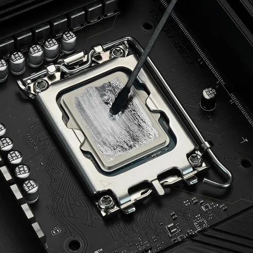 Vista 3 de Thermal Grizzly Pasta térmica de metal líquido - Conductonaut 0.035 oz - fabricada en Alemania metal líquido para PS5, CPU, GPU, Xbox, consolas