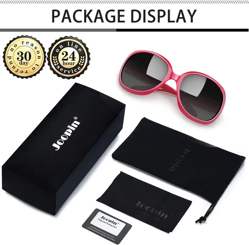 Vista 159 de Joopin Lentes de sol de gran tamaño para mujer, polarizados, grandes, para conducción, protección UV, grandes sombras