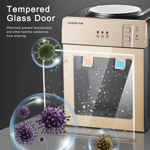 Vista 4 de Dispensador de agua de carga superior, dispensador de enfriador 3 en 1, mini máquina de agua de escritorio, dispensador de enfriador de agua de 3 a