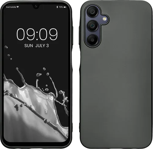 Vista 236 de kwmobile Funda compatible con Samsung Galaxy A12 - Funda protectora de silicona TPU suave y delgada - Azul Báltico