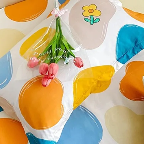 Vista 3 de Sábana bajera tamaño individual suave y acogedora, de algodón lavado, de algodón cepillado, para dormitorio de niños y niñas, funda de almohada