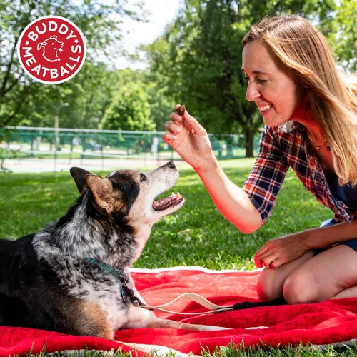 Vista 8 de Buddy Biscuits Meaty Meaty Meatball Bites - Golosinas para perros, carne