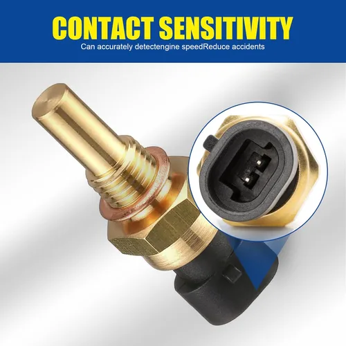 Vista 4 de 1 paquete de sensor de temperatura del motor del coche con enchufe, sensor de temperatura ECT de metal duradero para vehículos, piezas de reemplazo