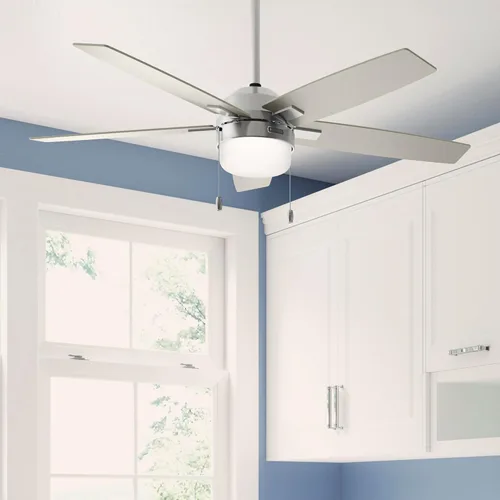 Vista 18 de Hunter Anisten 52487 - Ventilador de techo interior de 52 pulgadas con luz LED, ventilador de techo blanco con cadena de tracción, para dormitorio