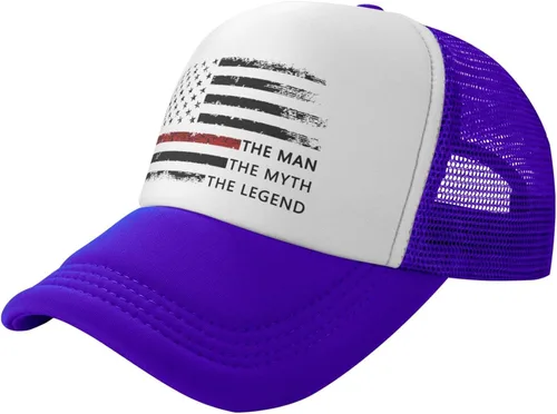 Vista 2 de Cool Hats for Men Weddings Officiant Marriage Trucker Hat Man Myth Legend Officiant Low Profile