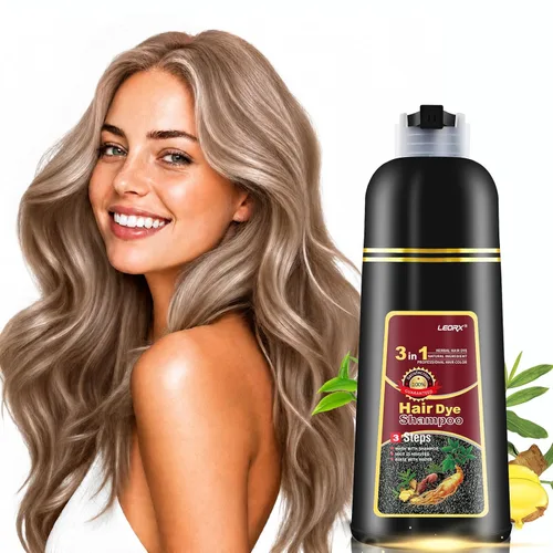 Vista 12 de leorx - Paquete de 2 champús de tinte para el cabello negro, 3 en 1, tinte de champú para cobertura de canas, coloración herbaria instantánea