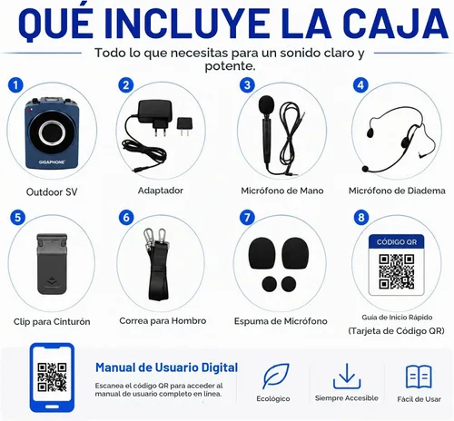 Vista 7 de SV - Amplificador de voz portátil de 40 W con micrófono, micrófono de mano y auriculares con cable incluido para profesores, instructores, guías