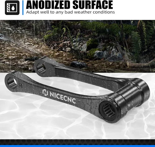 Vista 3 de NICECNC Enlace de Reducción Negro de 1.5″ Compatible con GasGas EX/EX F 250/300 2024 MC/MC F 125/250/350/450 2024 EC/EC F 250/300/350 2024 Brazo