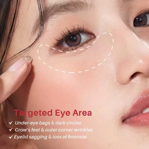 Vista 8 de SPODARE Suero de ojos con cafeína y retinol para ojeras, hinchazón y arrugas, crema debajo de los ojos con ácido hialurónico, niacinamida