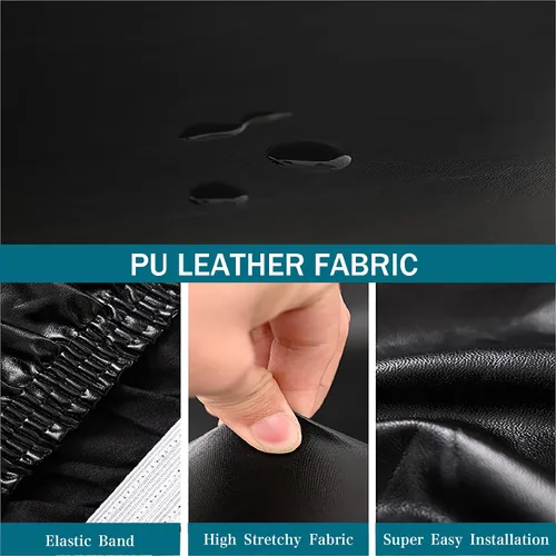 Vista 5 de Fundas de cojín para asiento de sofá, impermeables, fundas de cojín elásticas para sofá, protector de muebles con parte inferior elástica, fundas