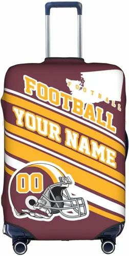 Vista 8 de Fundas de equipaje personalizadas con nombre y número, funda de maleta lavable elástica personalizada para equipaje, Arizona, Fútbol