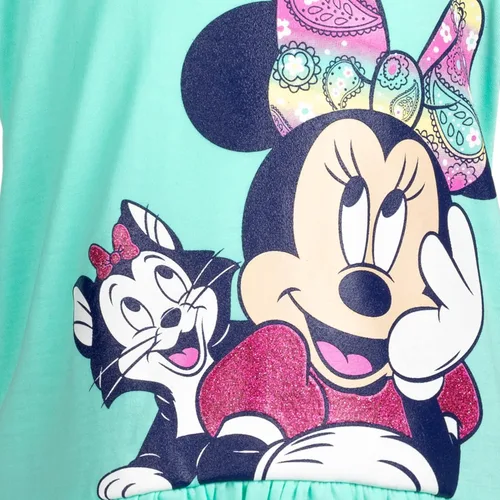 Vista 7 de Disney Minnie Mouse Mickey Mouse - Camiseta corta con diseño de nudo para niñas