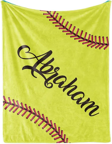 Vista 17 de Manta suave personalizada para bebés: manta de diseño de béisbol personalizada para niños con nombre y número, regalos de ropa de cama para bebés