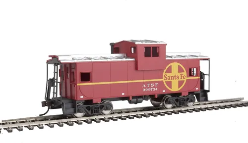 Vista 2 de Walthers Trainline HO Scale Model Atchison, Topeka & Santa Fe Vision Caboose, modelo: 931-1503