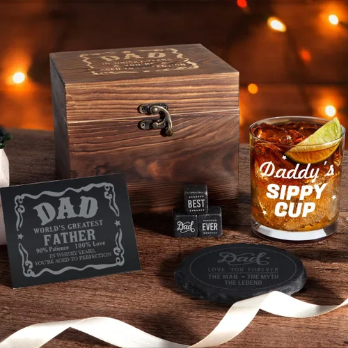 Vista 5 de Regalos para el Día del Padre de parte de hija, hijo, esposa, regalo de cumpleaños para el nuevo paso por primera vez, regalos para papás que lo