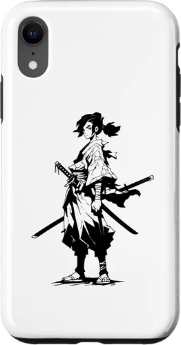 Vista 8 de Funda gráfica japonesa para iPhone 14 Kawaii Manga Samurai Anime Ninja