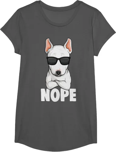Vista 33 de Camiseta de perro Bull Terrier para niños y mujeres, Negro