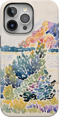 Vista 90 de Funda Casely para iPhone 15 Pro Max Todas las sonrisas Adhesivo de cara sonriente Compatible con MagSafe Diseño protector audaz