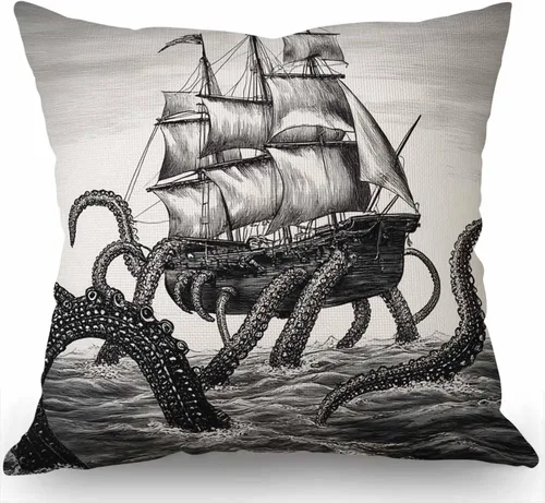 Vista 5 de Swono Funda de almohada decorativa de 18 x 18 pulgadas, parque nacional, naturaleza, montañas, niebla, sofá, funda de cojín para decoración moderna