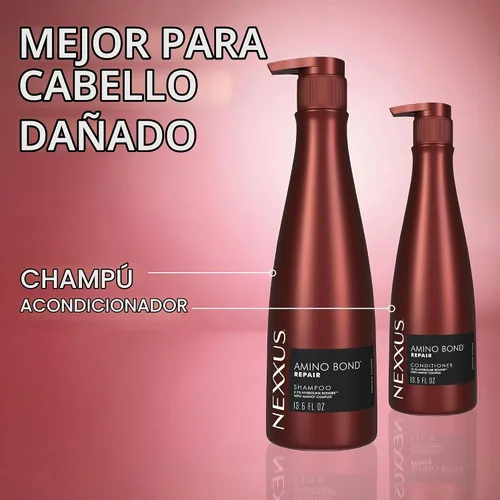 Vista 5 de Nexxus Champú Amino Bond para todo tipo de cabello dañado con aminoácidos y proteína de queratina 13.5 oz